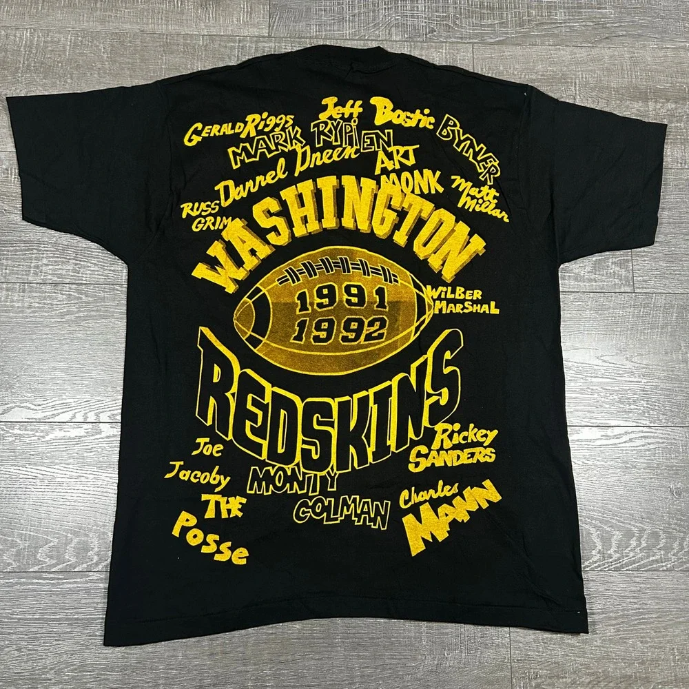 Vintage Washington Redskins 1991 1992 T-Shirt XXL Fruit of the Loom Made in USA